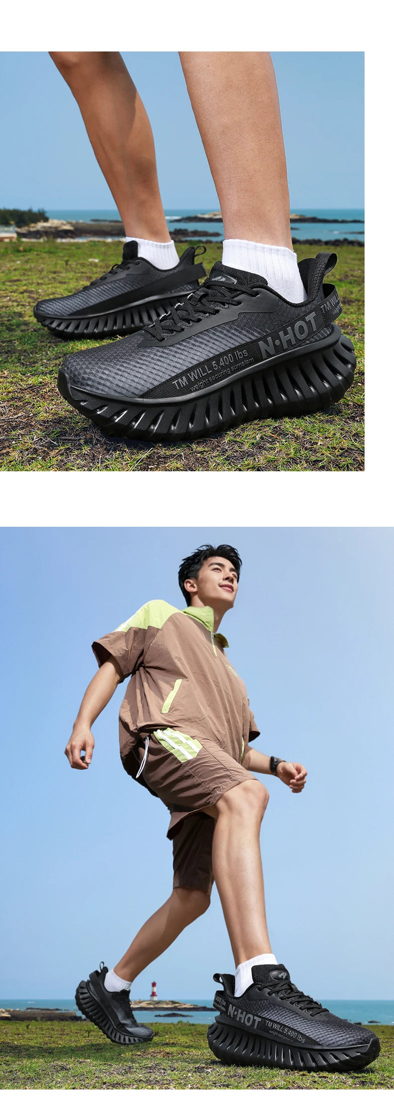 Men's Casual Sneakers 2025 Trendy Fashionable Unisex Shoes Durable Anti-slip Thick-soled Elevator Comfortable Breathable Easy-cl
