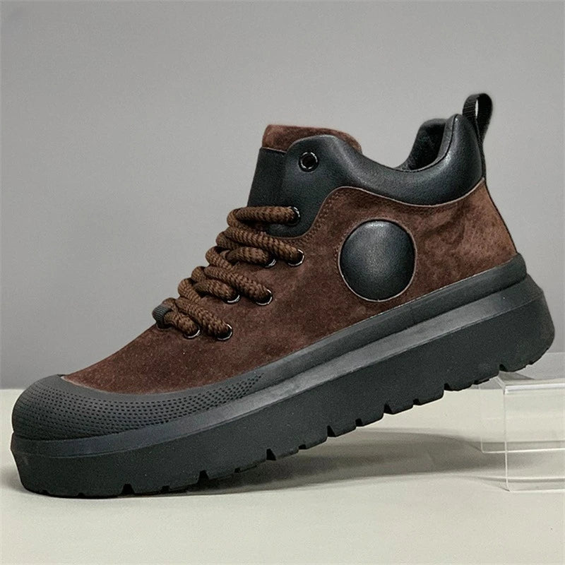 Mens Casual Shoes 2025 Autumn Autumn High Top Sneakers Male Fashion Anti Slip Wear resistant four season outdoor high top boots