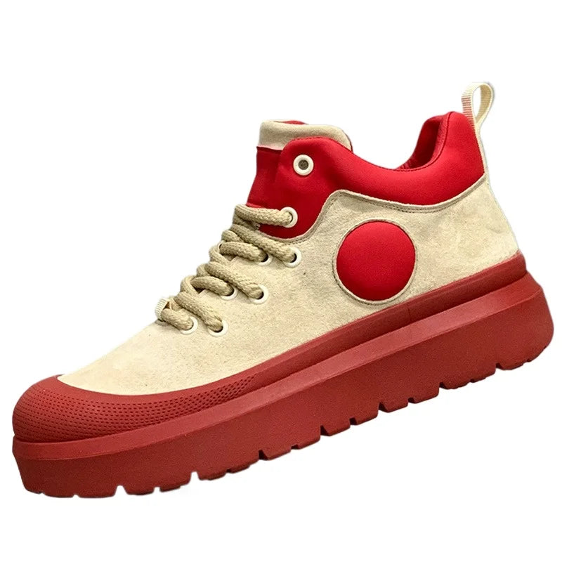 Mens Casual Shoes 2025 Autumn Autumn High Top Sneakers Male Fashion Anti Slip Wear resistant four season outdoor high top boots