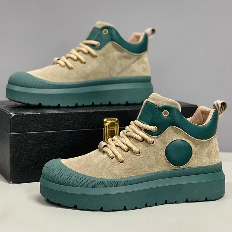 Mens Casual Shoes 2025 Autumn Autumn High Top Sneakers Male Fashion Anti Slip Wear resistant four season outdoor high top boots