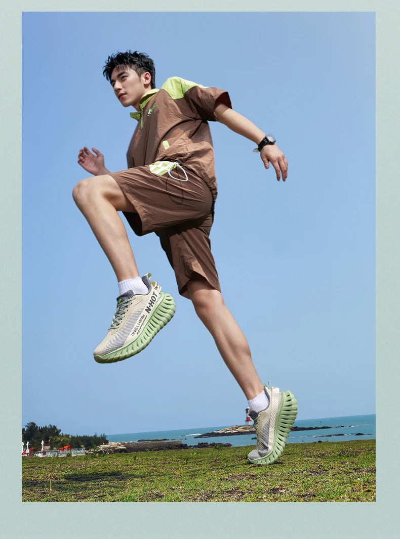 Men's Casual Sneakers 2025 Trendy Fashionable Unisex Shoes Durable Anti-slip Thick-soled Elevator Comfortable Breathable Easy-cl