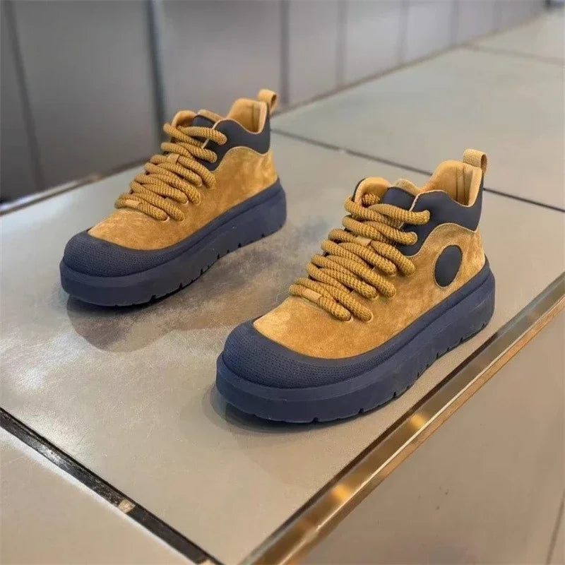 Mens Casual Shoes 2025 Autumn Autumn High Top Sneakers Male Fashion Anti Slip Wear resistant four season outdoor high top boots