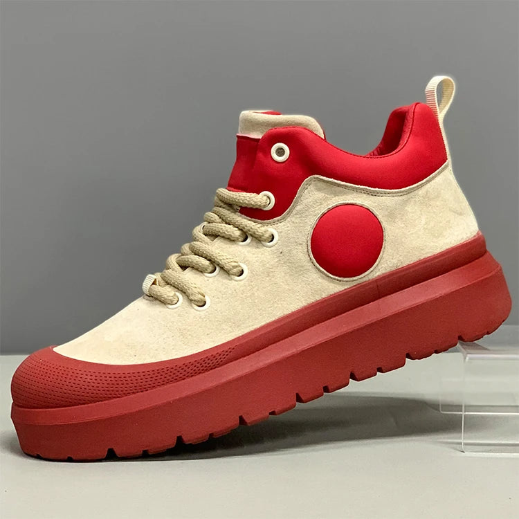 Mens Casual Shoes 2025 Autumn Autumn High Top Sneakers Male Fashion Anti Slip Wear resistant four season outdoor high top boots