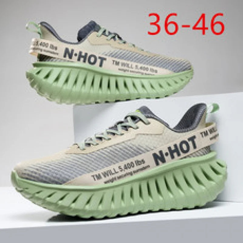Men's Casual Sneakers 2025 Trendy Fashionable Unisex Shoes Durable Anti-slip Thick-soled Elevator Comfortable Breathable Easy-cl