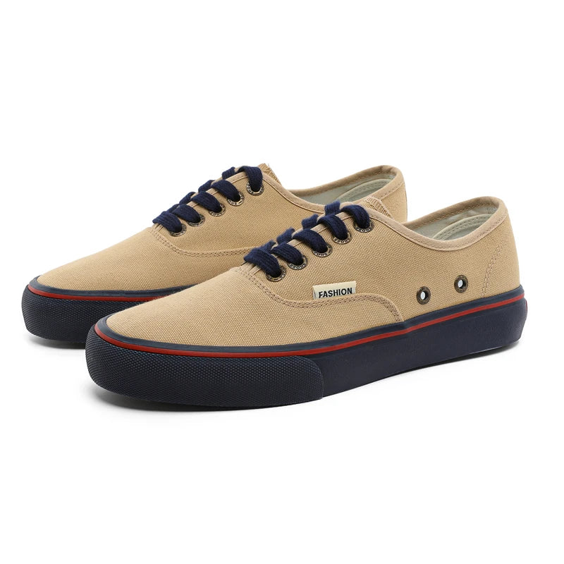 New Men's Spring/Autumn Low-Top Casual Canvas Sneakers Trendy Versatile and Minimalist Style Essential Wardrobe Staple