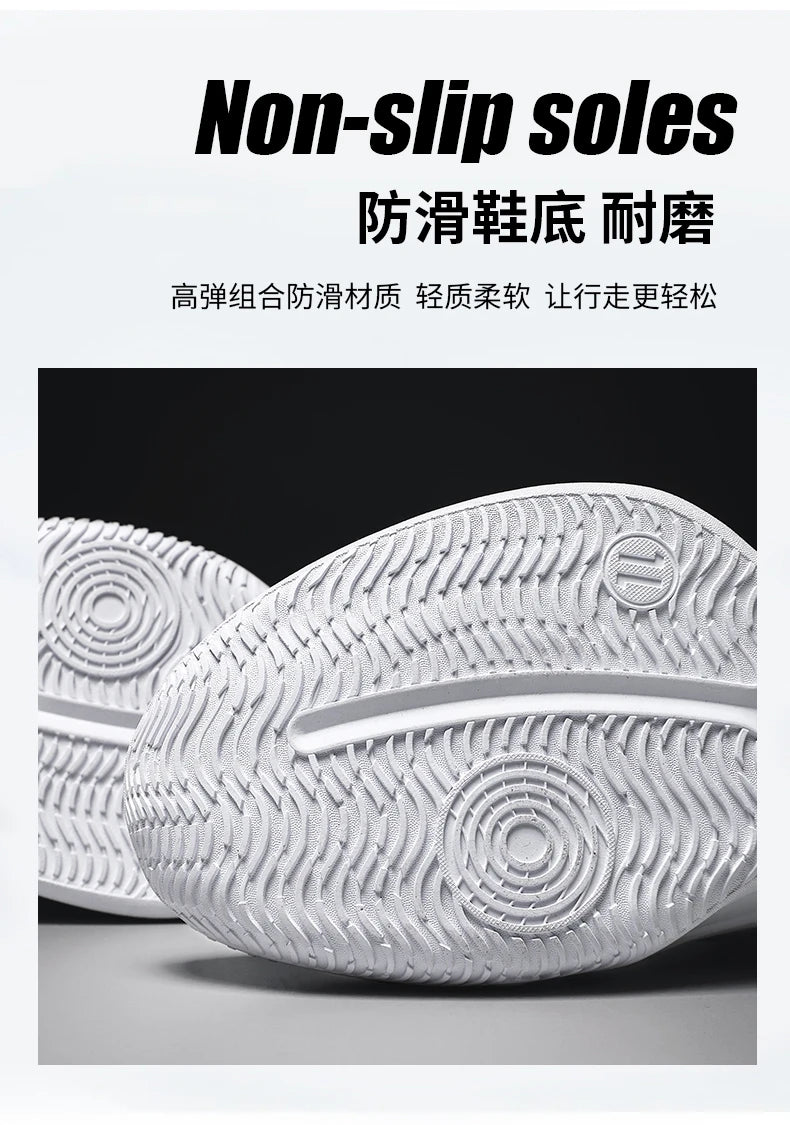 Men's Casual Sneakers 2025 Trendy Fashionable Unisex Shoes Durable Anti-slip Thick-soled Elevator Comfortable Breathable Easy-cl