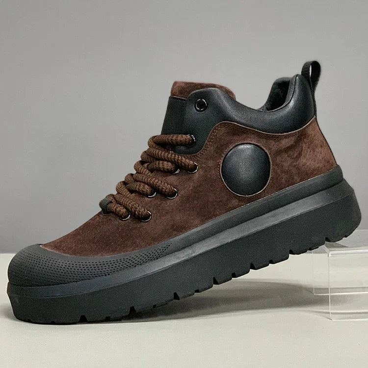 Mens Casual Shoes 2025 Autumn Autumn High Top Sneakers Male Fashion Anti Slip Wear resistant four season outdoor high top boots
