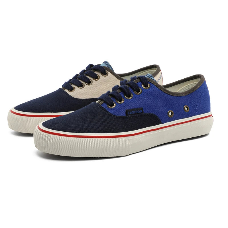 New Men's Spring/Autumn Low-Top Casual Canvas Sneakers Trendy Versatile and Minimalist Style Essential Wardrobe Staple