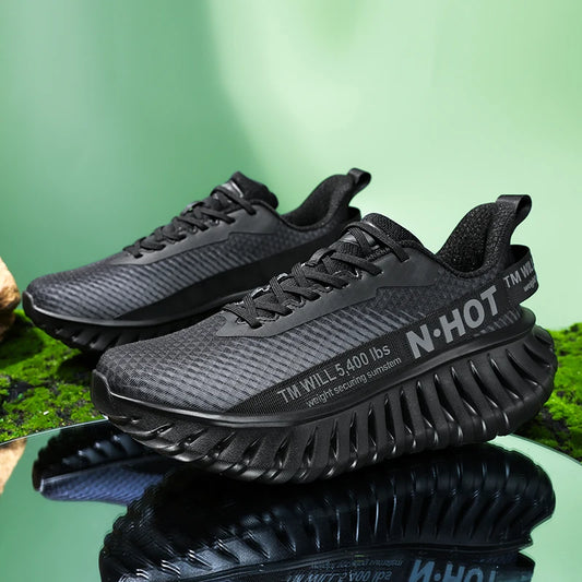 Men's Casual Sneakers 2025 Trendy Fashionable Unisex Shoes Durable Anti-slip Thick-soled Elevator Comfortable Breathable Easy-cl