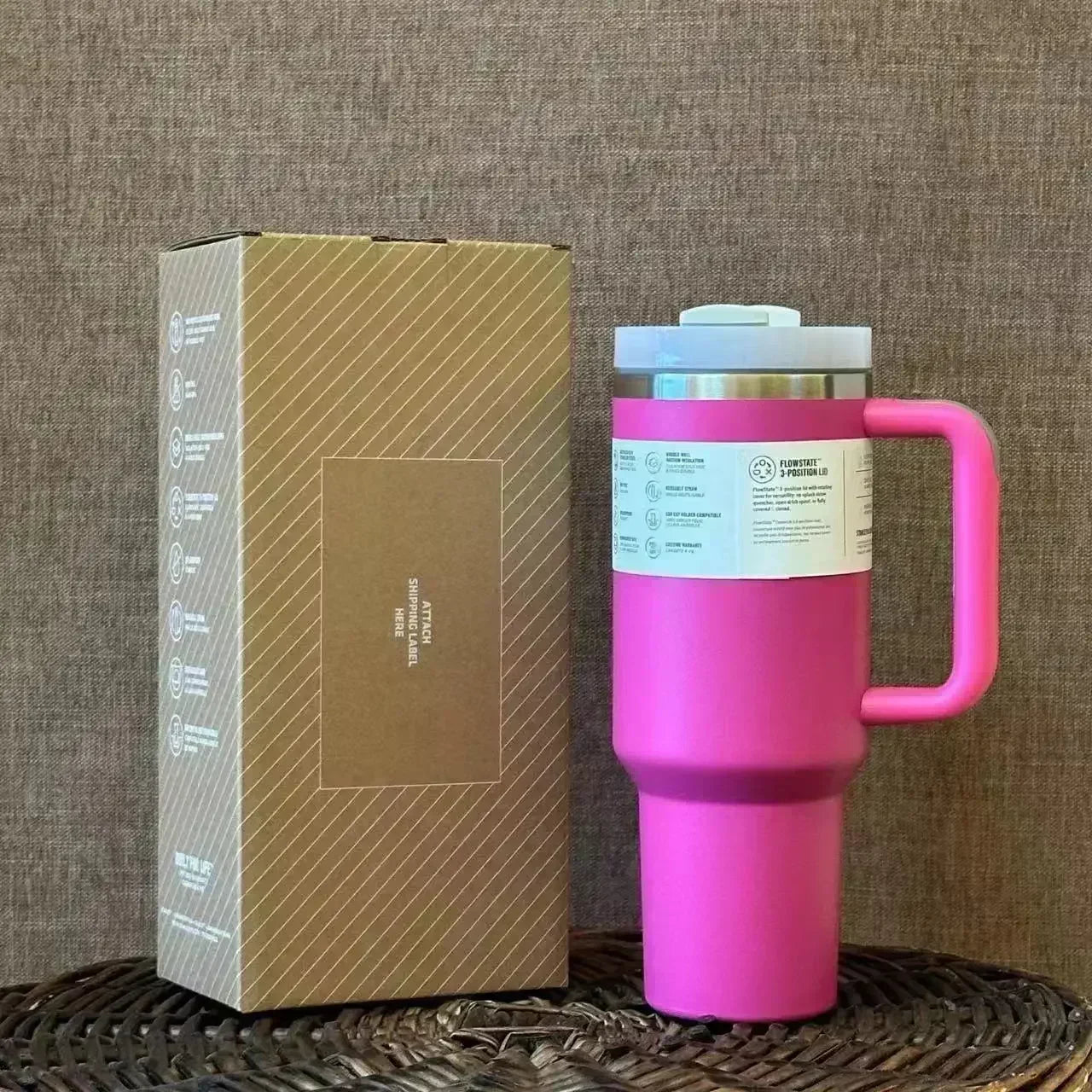 2025New Arrivals Thermal Coffee Cup with Straw Stainless Steel Vacuum Insulated Tumbler 40oz Thermal Iced Travel Cup for Outdoor